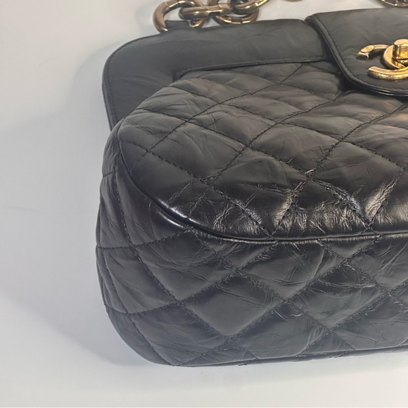 Chanel CC Frame Chain Calfskin Black - Picture 11 of 16